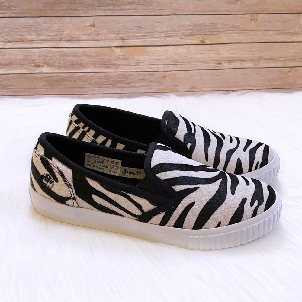 Timberland Women’s Skyla Bay Zebra Calf Hair Slip-On Shoes
